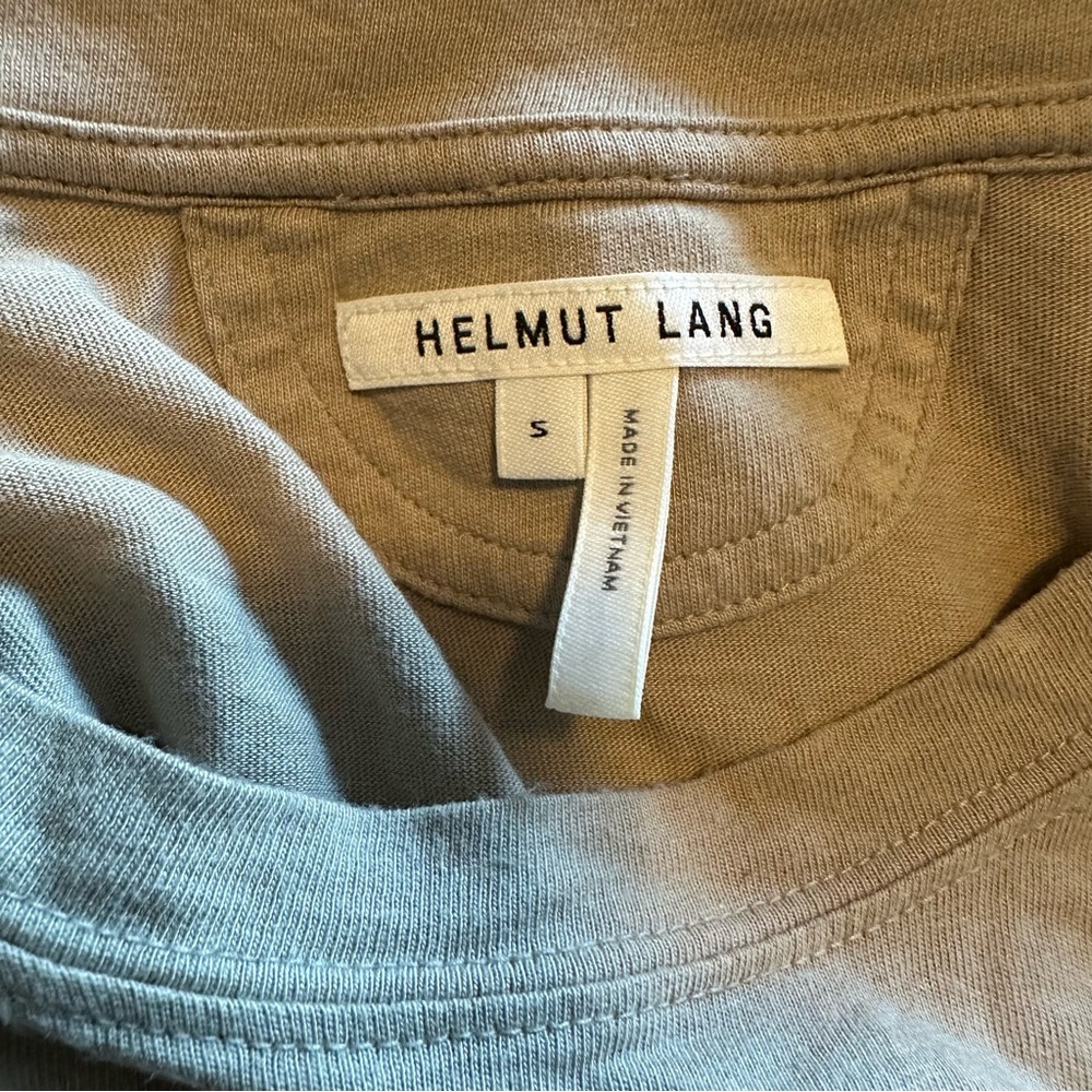 HELMUT LANG Men’s Long Sleeve Tee - Tan - Size Small - Picture 4 of 4